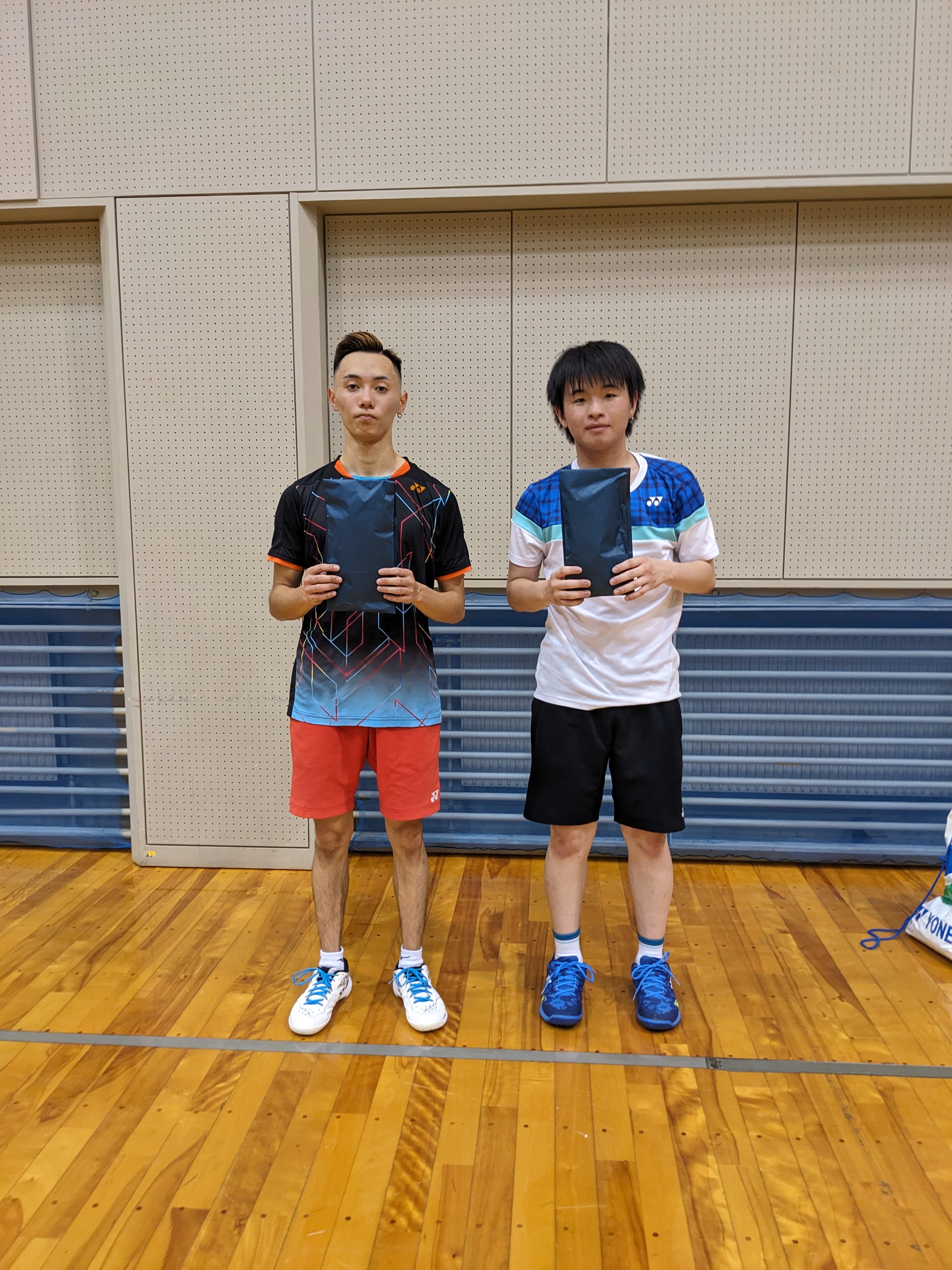 男子ダブルス　２部　１位